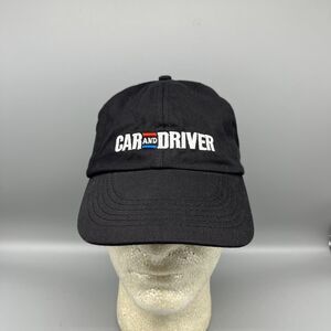 Car and Driver Hat Adult Dad Cap Adjustable Strap Black Unisex